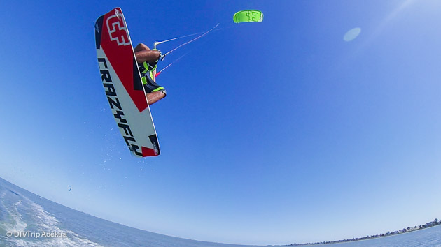 La lgune de Djerba est le spot parfait pour se perfectionner en kitesurf