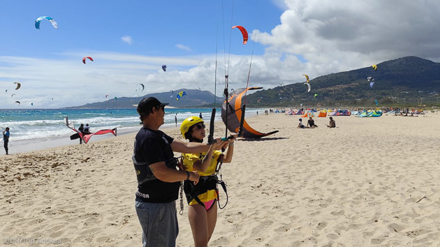 Séjour kitesurf en van aménagé sur le spot de Tarifa avec cours