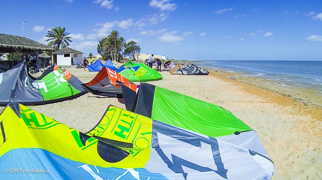 le meilleur spot de kite de djerba est smile beach