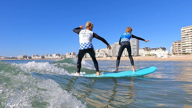Séjour surf avec cours et hébergement en Vendée aux Sables d'Olonne