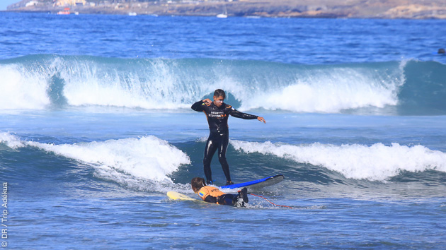 Séjour surf en famille à Tenerife